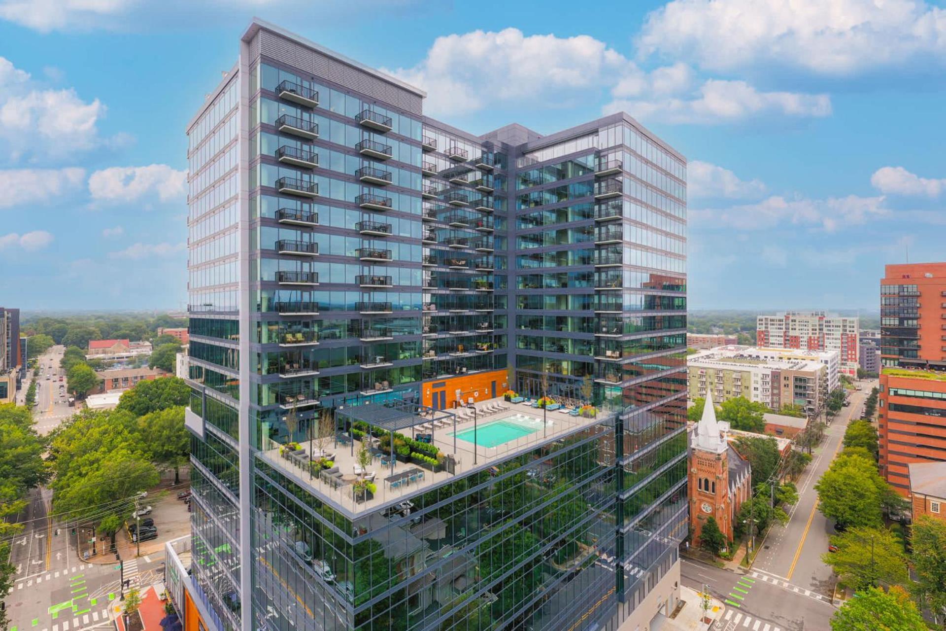 High-Rise Apt Raleigh Free Parking & Sunset View 1 Exterior foto